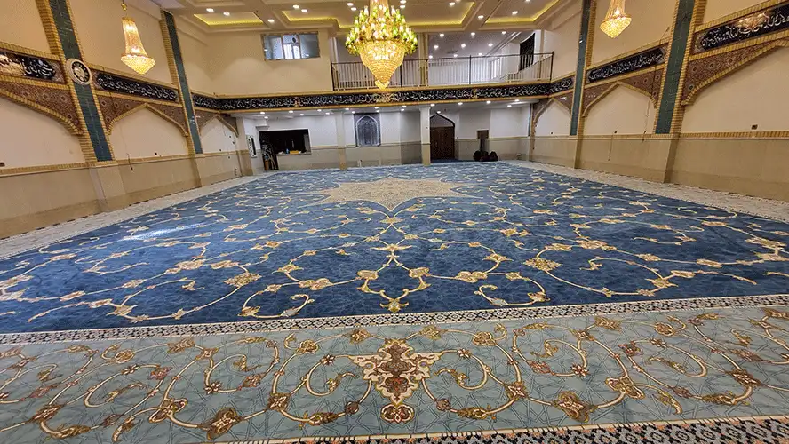 فرش بزرگ یکپارچه ماشینی مسجدی